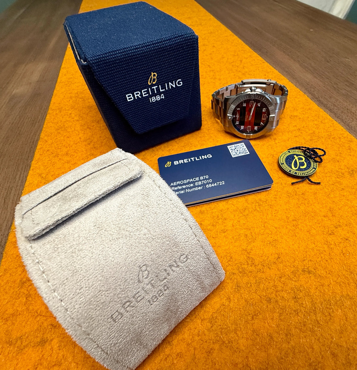 Breitling Aerospace B 70 Orbiter 3 mit Papieren 