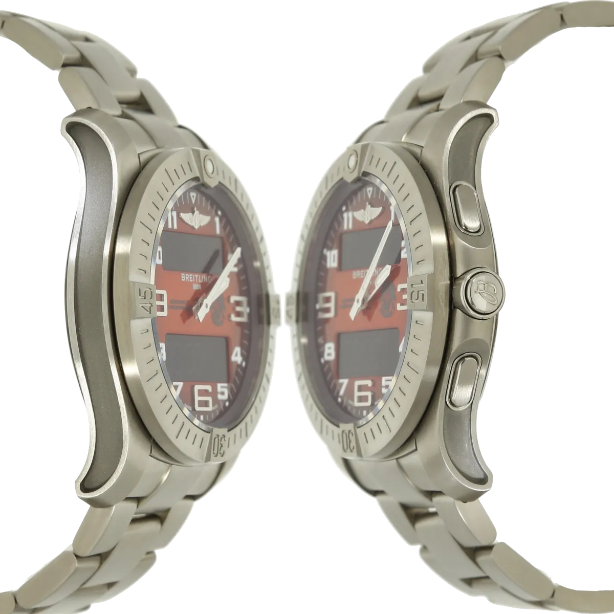 Breitling Aerospace B 70 Orbiter 3 Gehaeuse links rechts 