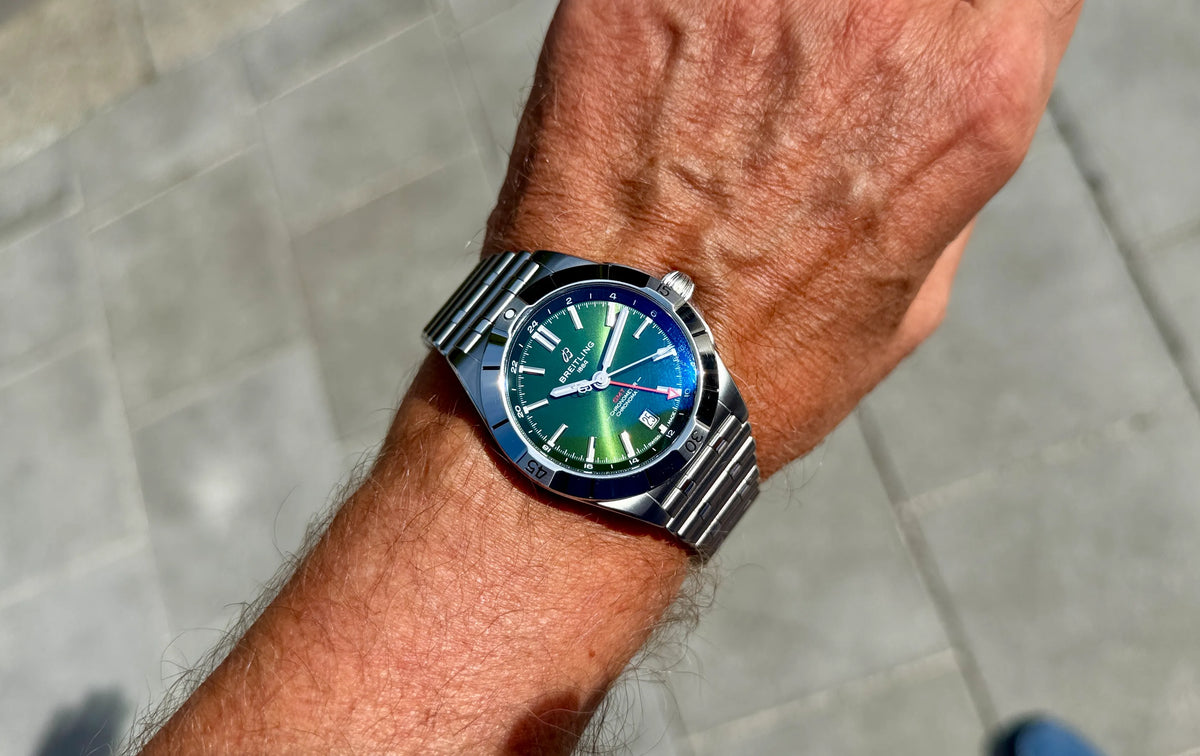 Breitling Chronomat GMT A32398101L1A1 am Arm 1 