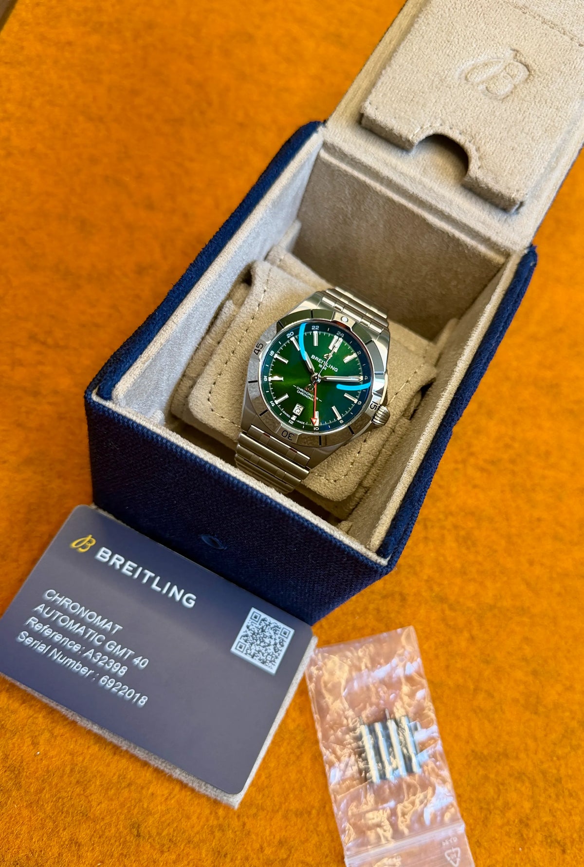 Breitling Chronomat GMT A32398101L1A1 mit Papieren 