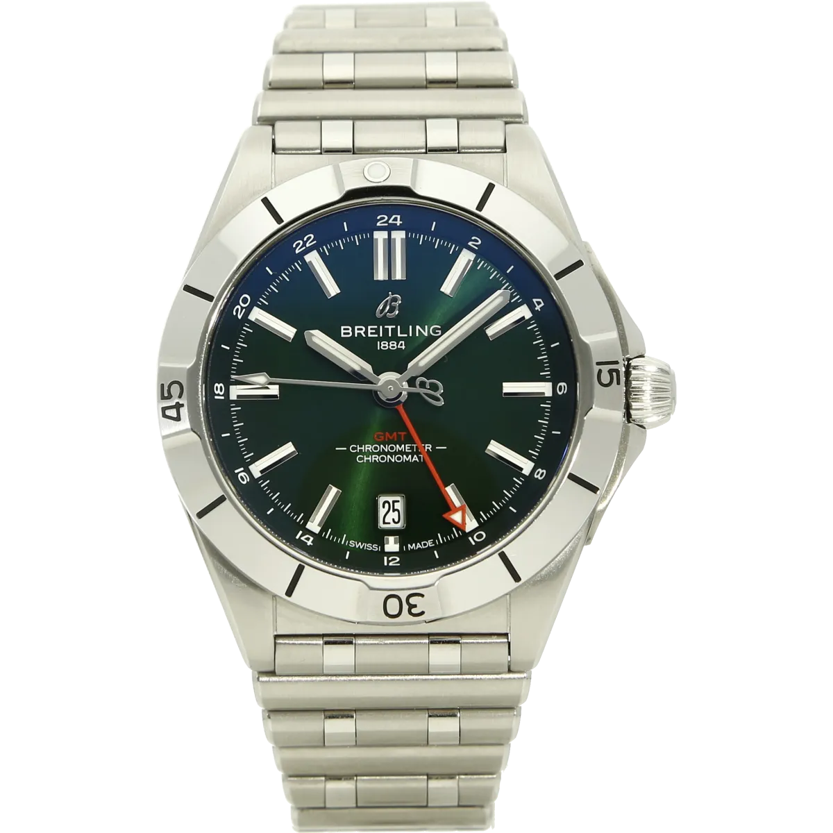 Breitling Chronomat GMT A32398101L1A1 stehend 