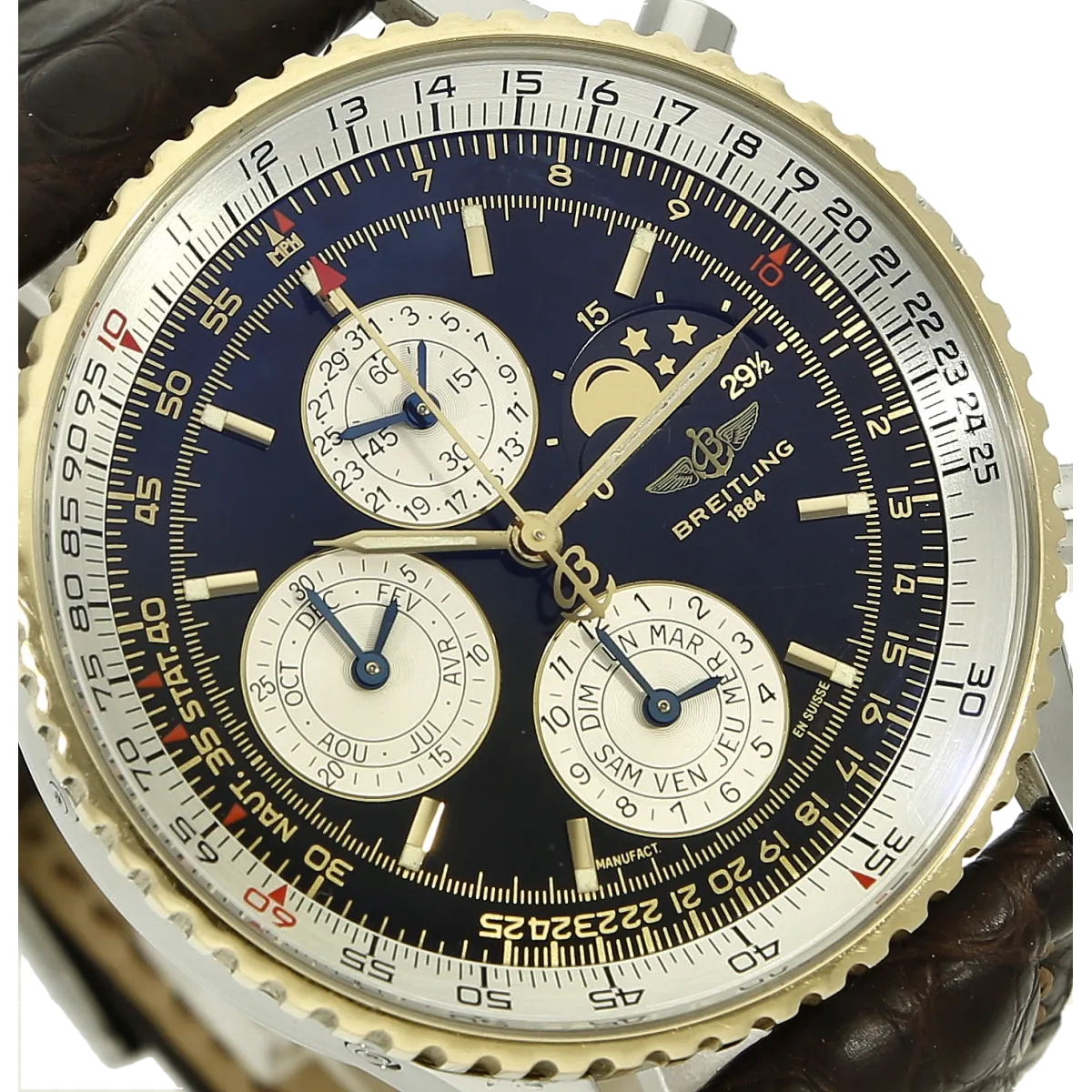 Breitling Navitimer Jahreskalender Zifferblatt 