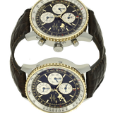 Breitling Navitimer Jahreskalender Gehaeuse links rechts 