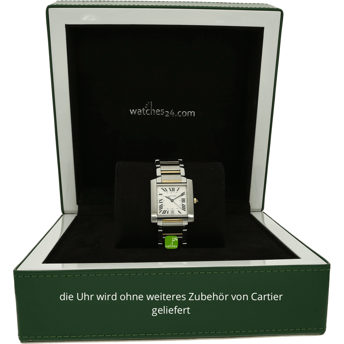 cartier uhr gebraucht tank francaise 3202 in box
