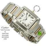 cartier Uhr gebraucht tank francaise 3202 halb liegend