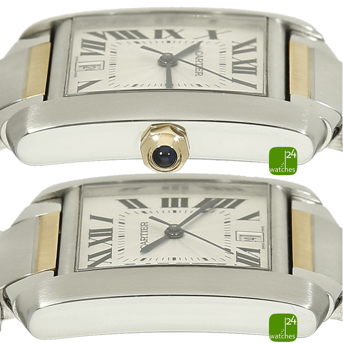 cartier uhr gebraucht tank francaise 3202 gehaeuse links rechts