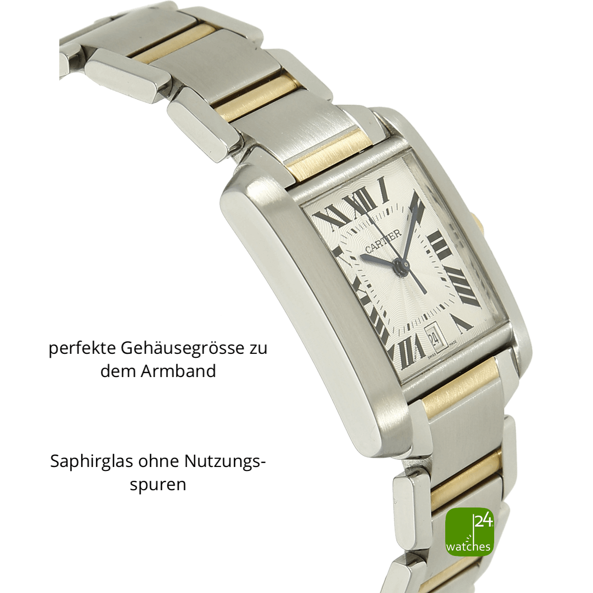 cartier uhr gebraucht tank francaise 3202 li