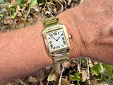 Cartier Tank Francais 1821 Gold am Arm 3 