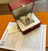 Cartier Tank Francais 1821 Gold 1 .mp4 mit Box 