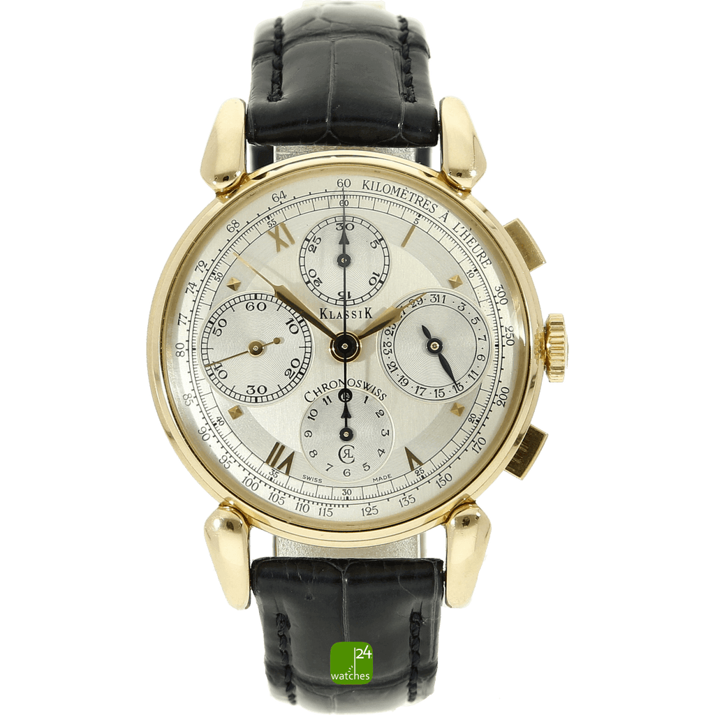 Chronoswiss Classic Chronograph 18 ct red gold full set