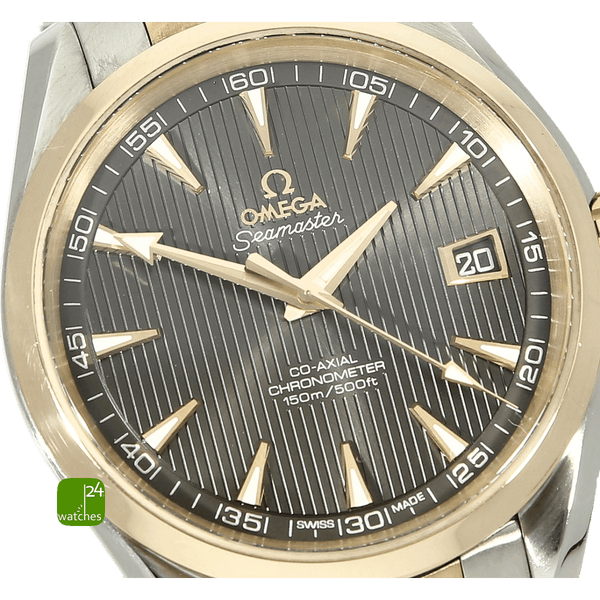 Omega  Aqua Terra 41,5 Stahl Rose Zifferblatt