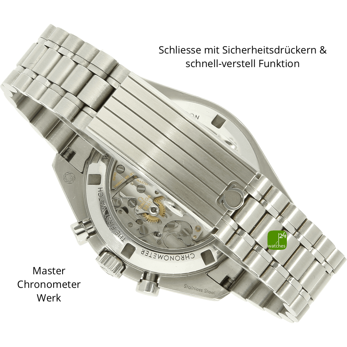 Omega Speedmaster white Schiesse zu 