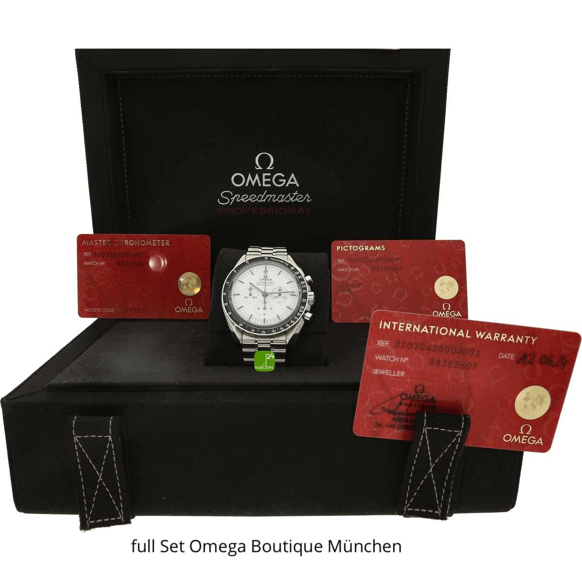 Omega Speedmaster white mit Papieren