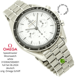 Omega Speedmaster white halb liegend