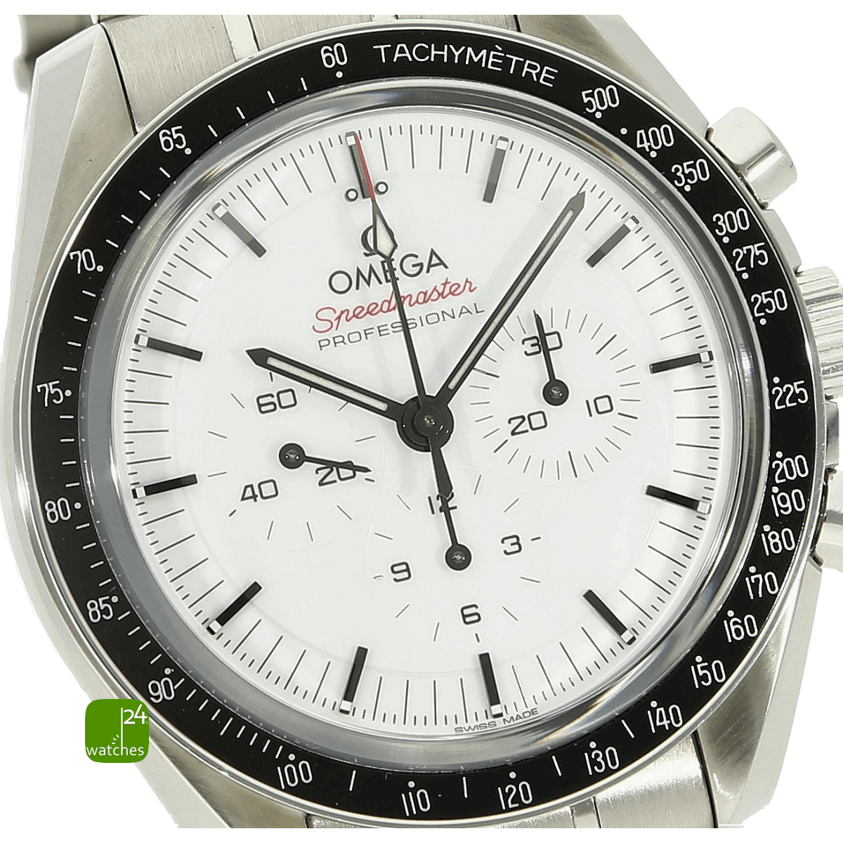 Omega Speedmaster white Zifferblatt