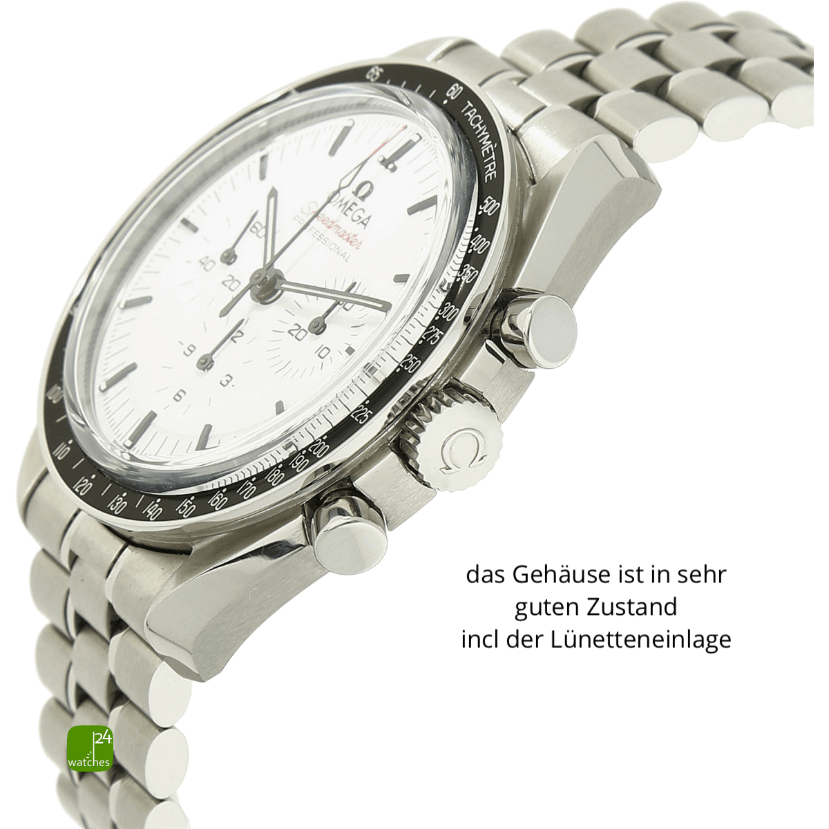 Omega Speedmaster white Gehaeuse rechts