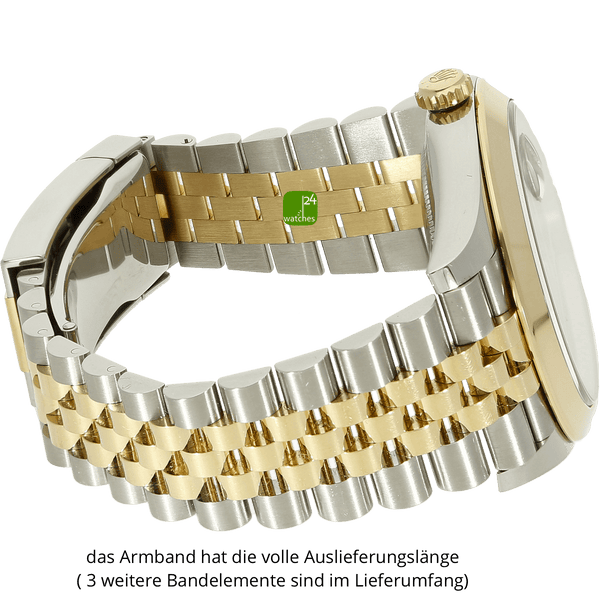 rolex datejust 41 stahl gold jubilee armband re