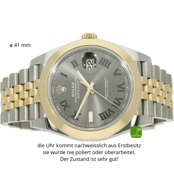 rolex datejust 41 stahl gold jubilee liegend