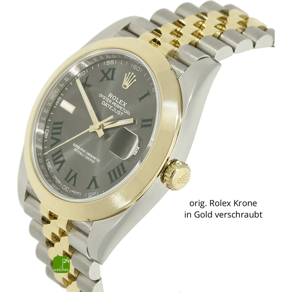 rolex datejust 41 stahl gold jubilee gehaeuse re