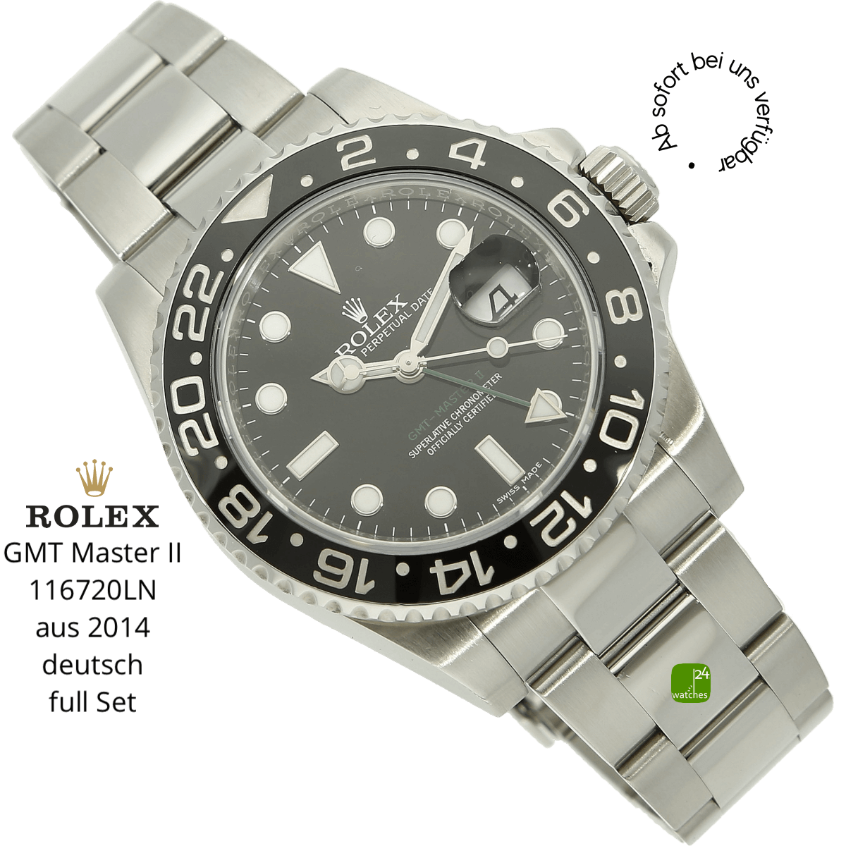 Rolex GMT Master 116710 halb liegend