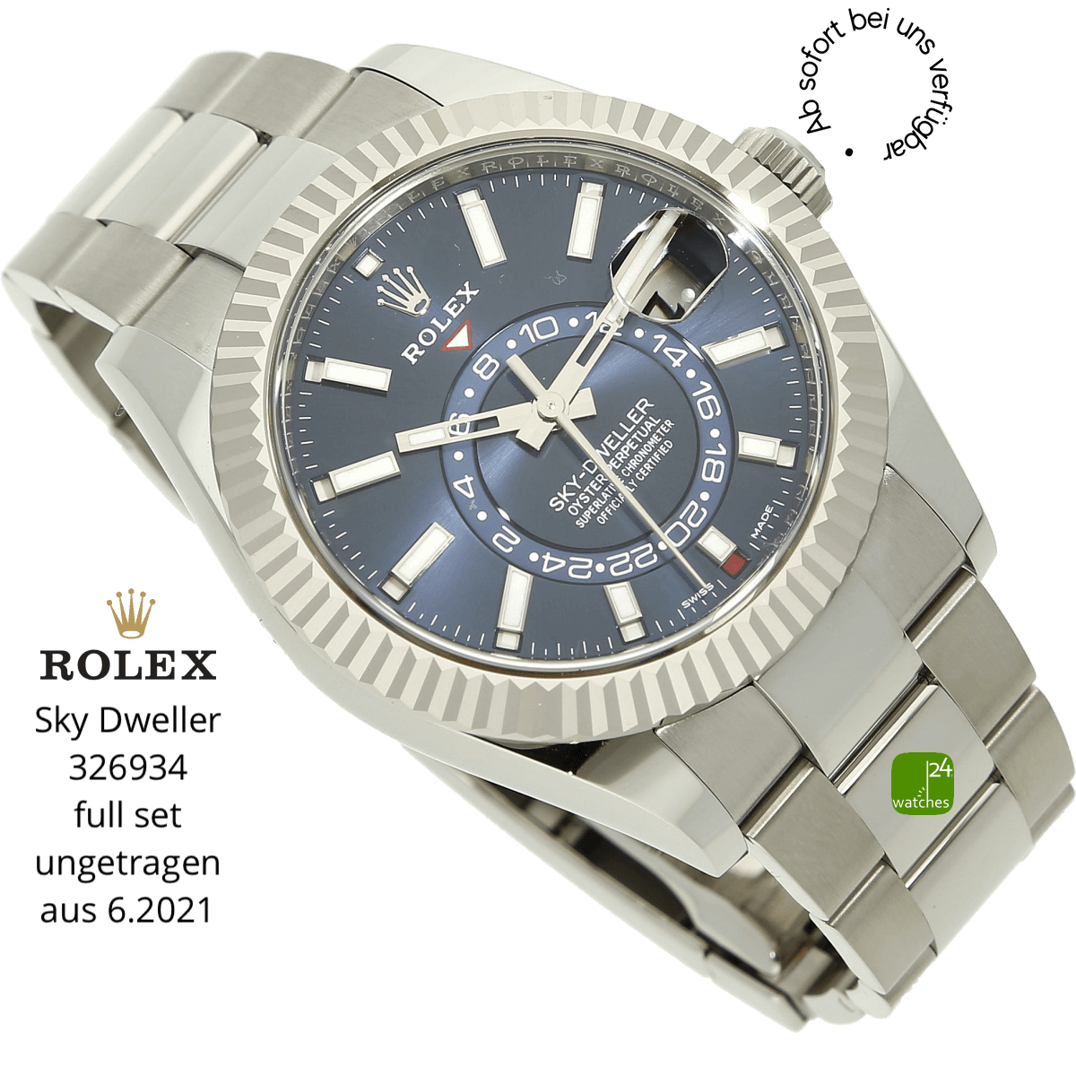 Relex Sky Dweller blue 326934 halb liegend