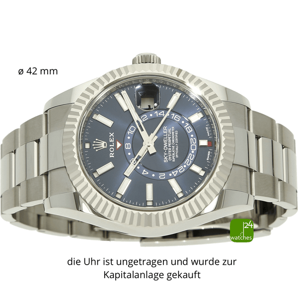 Relex Sky Dweller blue 326934 liegend