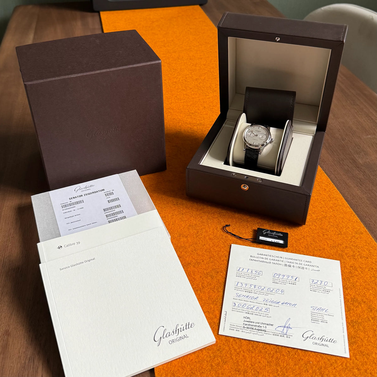Glashütte Original Senator Zeigerdatum FullSet