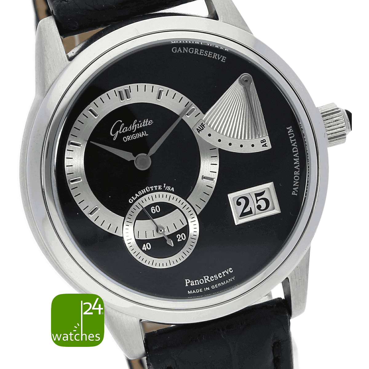 Glashütte Original Panoreserve Platin Panoramadatum