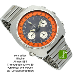 Glycine Airman Chronograph gebraucht halb liegend