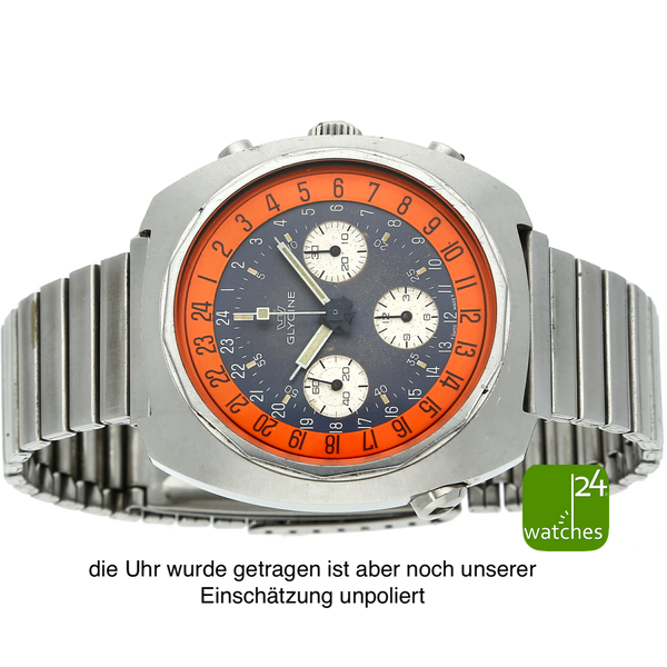 Glycine Airman Chronograph gebraucht quer liegend