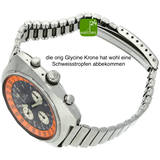 Glycine Airman Chronograph gebraucht von oben mit Flanken 3 Uhr