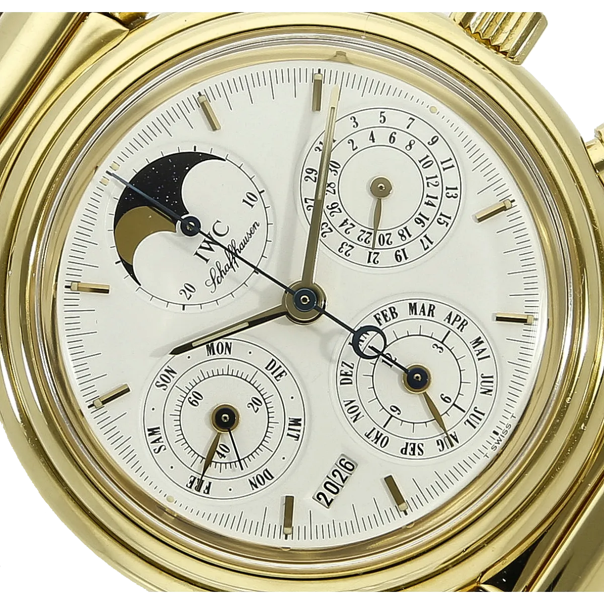 IWC da Vinci Gold 3750 Zifferblatt 