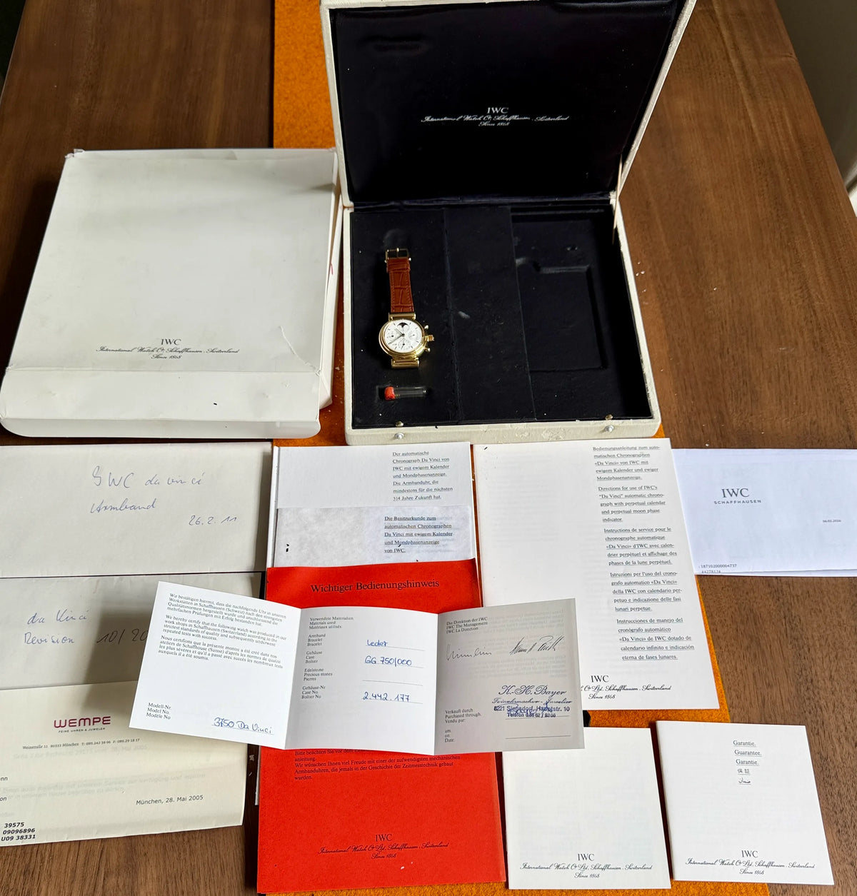 IWC da Vinci Gold 3750  mit Papieren 