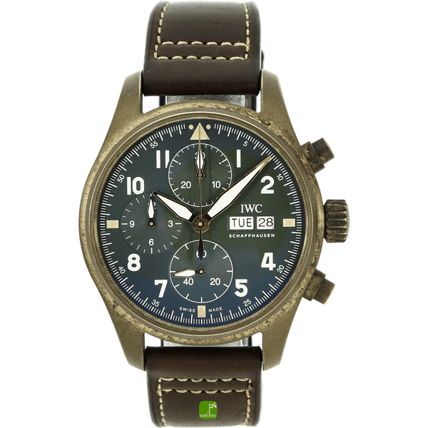 IWC Pilots watch Chronograph Bronze full Set 2020 IW387902