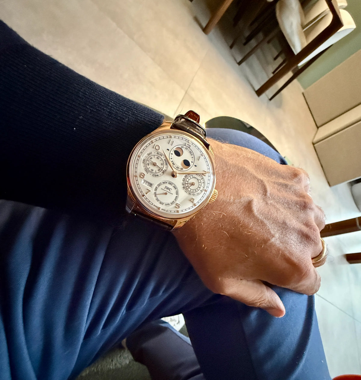 IWC Portugieser Perpetual Calendar IW503701 am Arm 1 