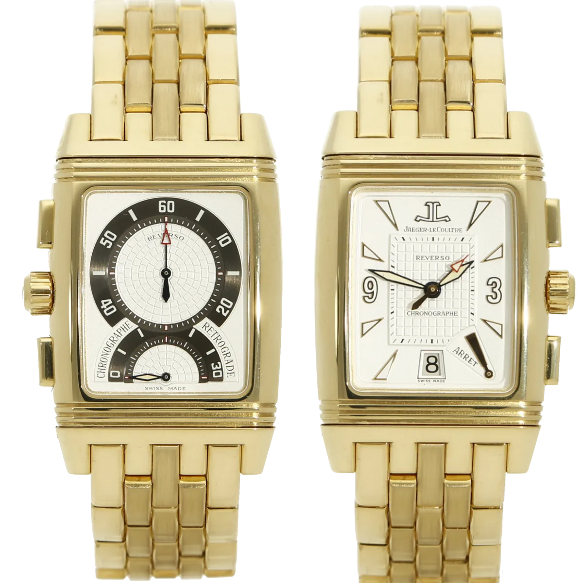 Jaeger Reverso Grand sport Chrono 295.1.59 volle Uhr 2 x Zifferblatt 
