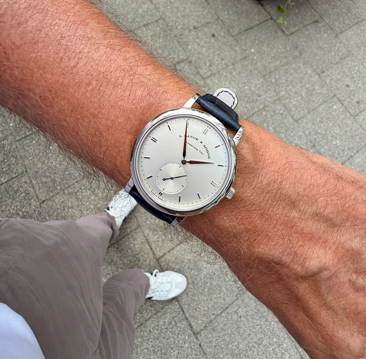 Lange grosse Saxonia automatik am Arm 1 