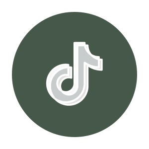 Logo TikTok auf grünem Kreis