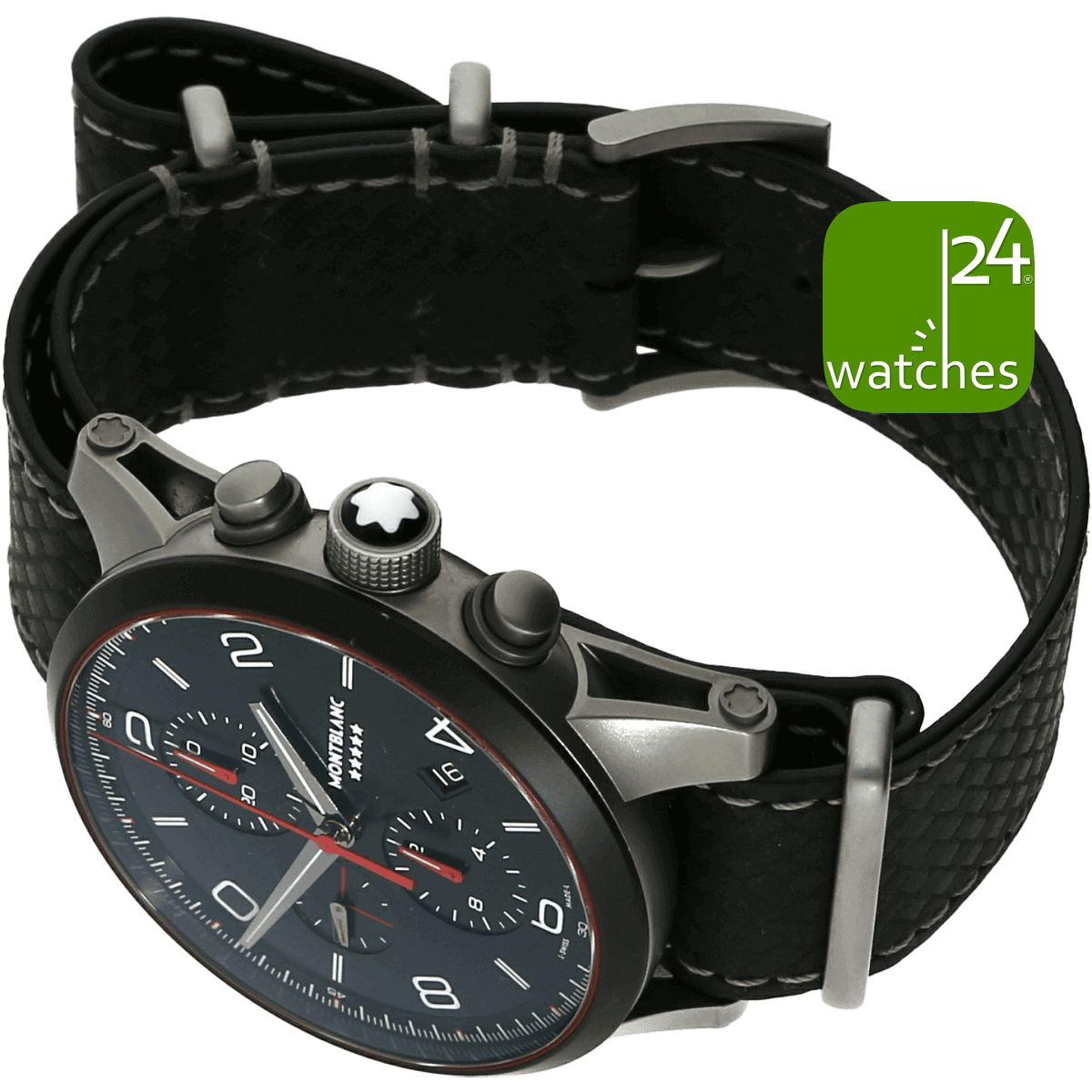 gebrauchte Montblanc Timewalker Kronen Flankenseite