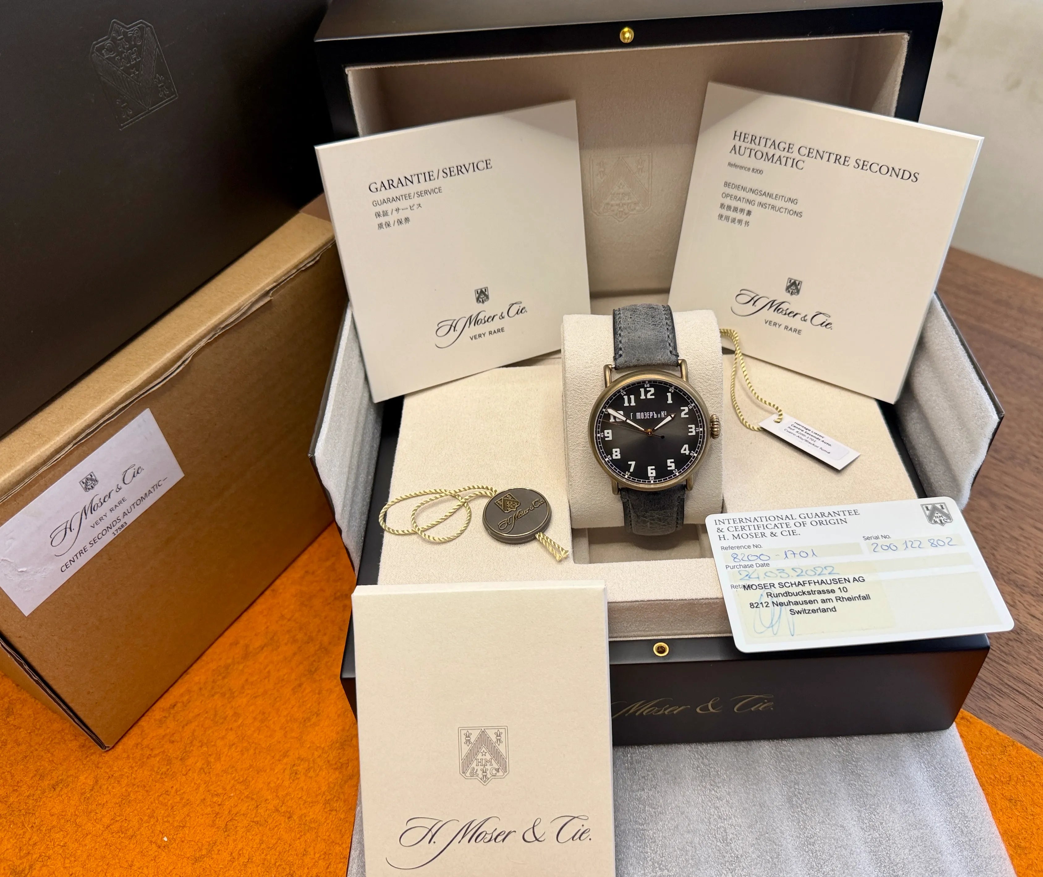 Moser 8200-1701 Heritage Bronze mit Papieren