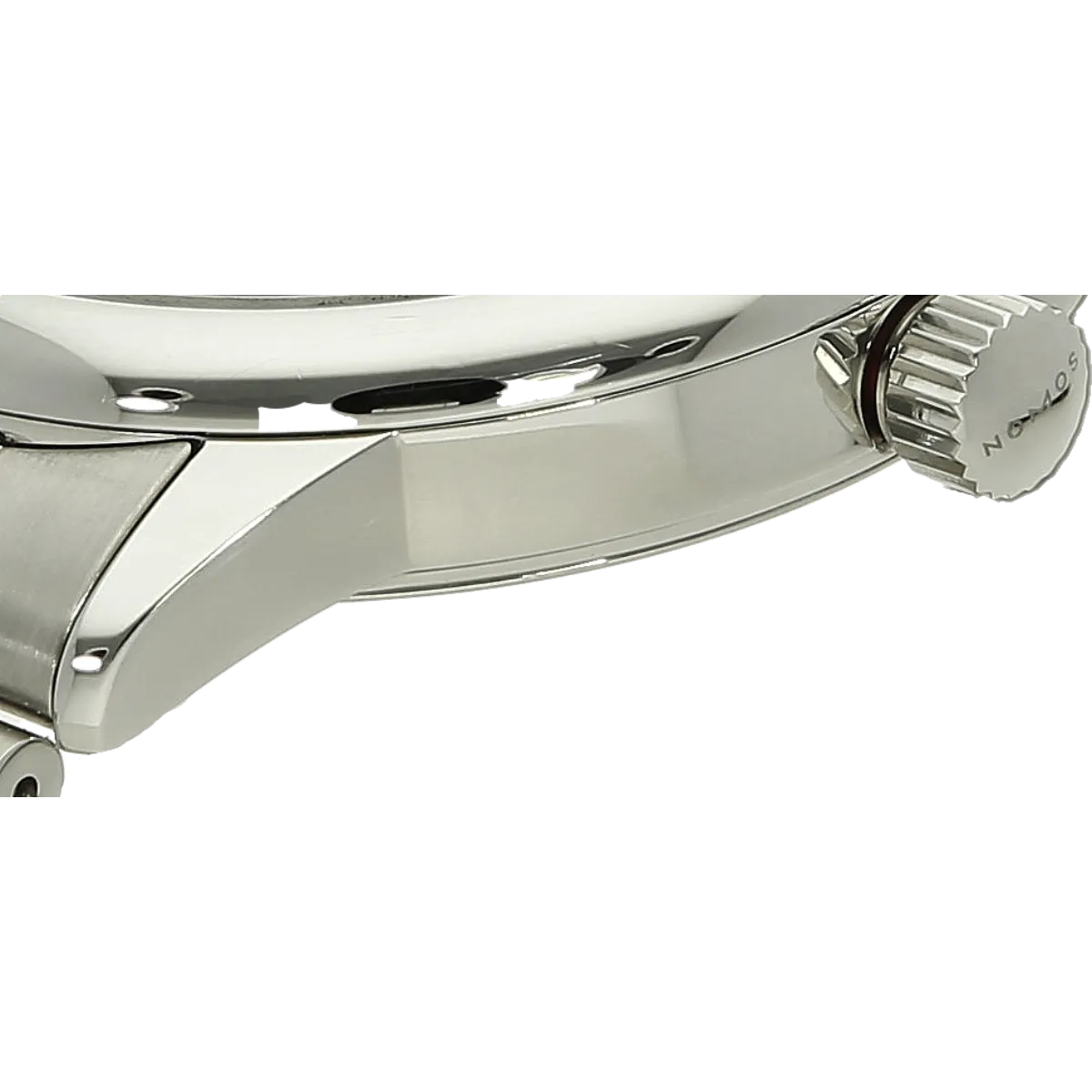 Nomos Club Welzeit 791/997 case detail part 