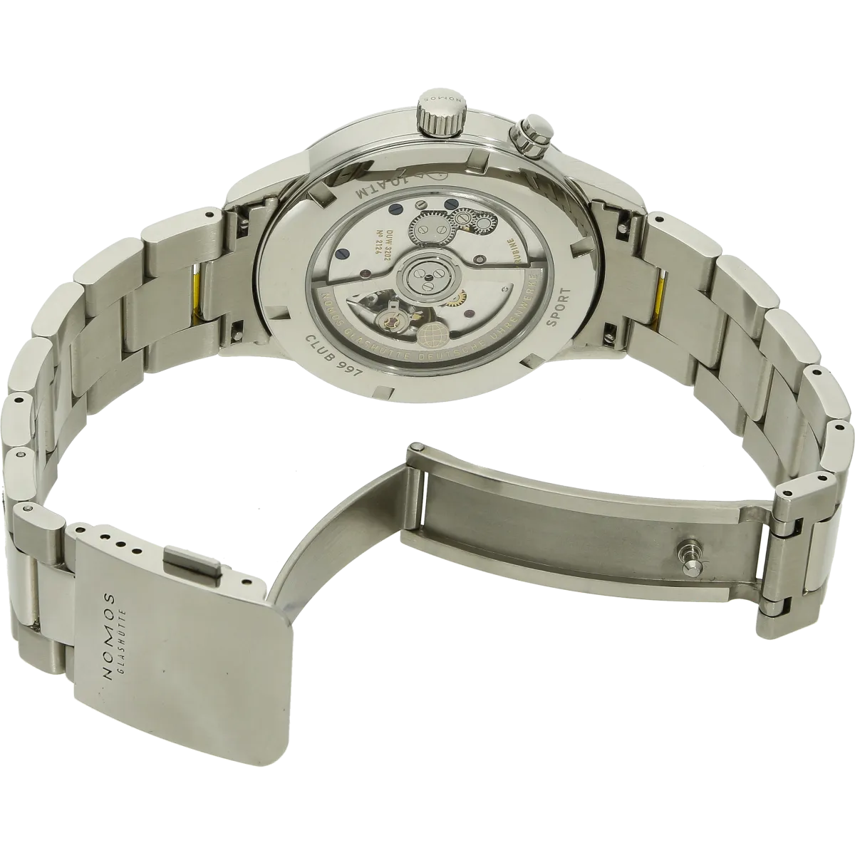 Nomos Club Welzeit 791/997 clasp open