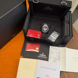 Omega Moonwatch Panda Co Axial mit Papieren