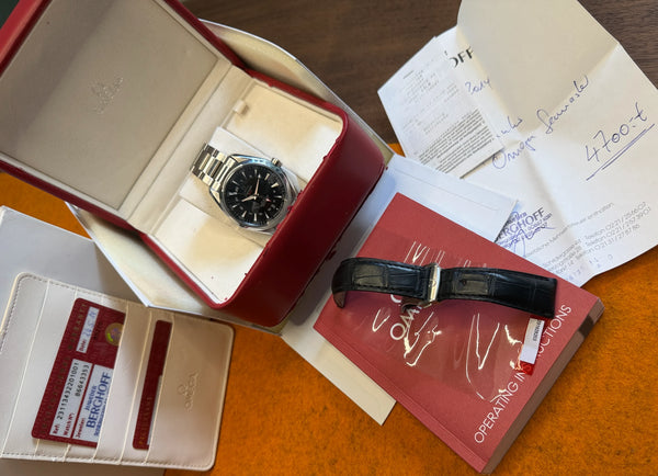 Omega Seamaster Aqua Terra  GMT 43 full Set