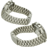 Omega Moonwatch Panda Co Axial Armband links rechts 
