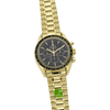 OMEGA Speedmaster Moonwatch gebraucht GOLD aufgeklappt in voller Länge