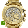 OMEGA Speedmaster Moonwatch gebraucht GOLD Nahaufnahme des Gehäusebodens 