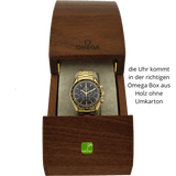 gebrauchte OMEGA Speedmaster Moonwatch GOLD Limitiert 250 Stück in der Holzbox
