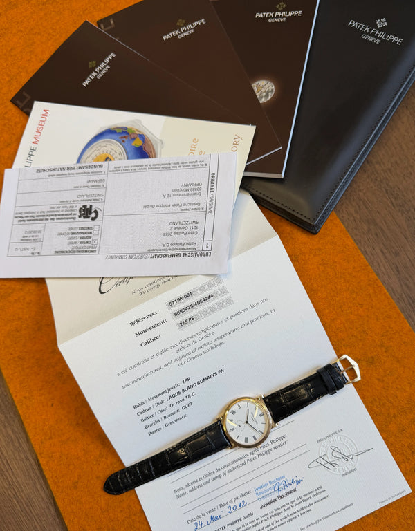 Patek Philippe Calatrava 36 mm mit Papieren