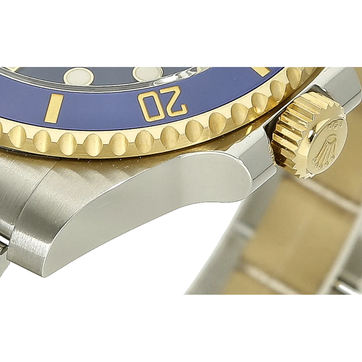 Rolex Submariner St Go blau 116613LB detail Gehäuse